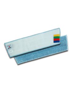 PANNO MICRO-ACTIVA IN MICROFIBRA CON SUPPORTO PER SISTEMA A VELCRO CM.30 ED ETICHETTA A 4 COLORI